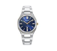 Viceroy Laura Scanes Women's Watch, Steel Case, Double IP Gold Bezel, Sapphire Glass, Ref. 45000-33, Metallic Silver, metallic silver