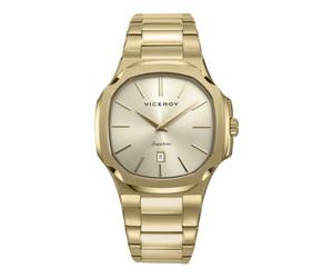 Viceroy Men's Analog Watch - Laura Escanes Collection - 41 mm - Gold Finish - Sapphire Crystal - Waterproof 10 ATM - Quartz Movement - 45111-27