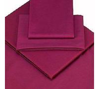 Viceroybedding 100% Egyptian Cotton Flat Sheet, Aubergine Purple, Super King Bed Size 400 Thread Count