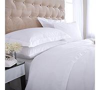 Viceroybedding 100% Egyptian Cotton Oxford Pillow Cases, White, Pair 400 Thread Count