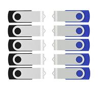 VICFUN 50 Pack 1GB USB Flash Drive 1GB Flash Drives 50pcs USB 2.0 Half Blue/Half Black