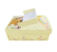 VICHERIA Pet Casket, Dog Casket, Cat Casket, Eco-Friendly Burial Box for Dogs, Cats and Animals, Pet Cremation Coffin, Ideal Pet Loss Gift, Size - Large (Yellow)