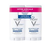 Vichy 24H Deodorant Dry Touch Sensitive Skin Stick Aluminium-Free 2x40ml