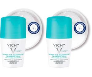 Vichy 48 Hour 'No-Trace' Anti-Perspirant Deodorant Roll On 50ml (Pack of 2)