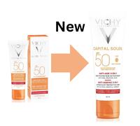 Vichy Capital Soleil SPF50 Anti-Ageing 3-In-1 Cream 50ml High Protection New