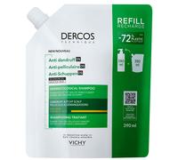 Vichy Dercos Anti-Dandruff Dermatological Shampoo for Dry Hair, 390 ml Refill Pouch