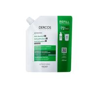 Vichy Dercos Anti-Dandruff Dermatological Shampoo for Normal to Oily Hair, 390 ml Refill Pouch