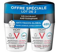 Vichy Homme 48H Antiperspirant Deodorant Anti-Marks Roll-On 2 x 50ml