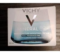 Vichy Minéral 89 100H Moisture Boosting Cream 50ml - Rich Fragrance-Free Hyaluro