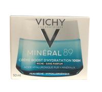 Vichy Mineral 89 | 100HR Moisture Boosting Cream | Rich Fragrance Free | 50ml