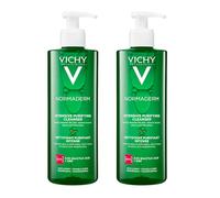 VICHY | NORMADERM | Intensive Purifying Cleansing Gel | For Oily & Acne-Prone Skin | Removes Impurities & Excess Sebum | Hypoallergenic & Non-Comedogenic | 2 x 400 ml