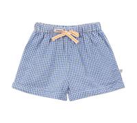 Vichy Seersucker Baby Shorts Azure blue 3 months