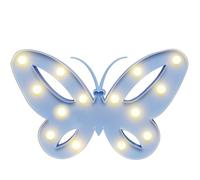 Vicila Butterfly Lights Marquee Signs, Battery Operated Butterfly Shaped Night Lights Desk Table Lamp for Kids, Baby, Child, Girl Gift, Nursery Room, Wall Decor (Blue)