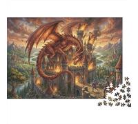 Vicious Dragon Invasion 1000 Piece Jigsaw Puzzle,Premium Cardboard,Impossible Challenge,Educational Toy,Gift Idea,Stress Relief,Home Wall Decor,Adults & Kids 14+ 52x38cm