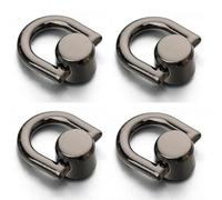 VICIYOO 1/4pcs D-shaped Ring Bag Handles Chain Hook Bag Side Clip Screw Nail Rivet Handbag Strap Connector Clasp Buckle DIY Craft