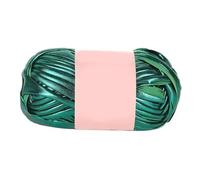 VICIYOO 100g Imitation Leather Yarn Shiny Crochet Yarn DIY Hand Knitting Yarn Ball for Bag Blanket Cushion T-Shirt