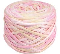 VICIYOO 400g Thick Knitting Yarn T-Shirt Yarn Elastic Fabric Cloth for Hand DIY Bag Blanket Cushion Crocheting Projects