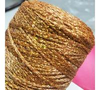 VICIYOO 500g Sparkling Gold and Silver Thread - Hollow Metal Wire for Knitting and Sewing, for Thick Crochet and Needlework Yarn