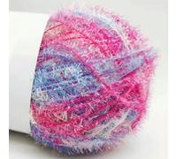 VICIYOO 50g Shiny Dishcloths Yarn Polyester Glass Silk Pastel Scrubby Yarn for Crocheting Weaving Handmade Craft