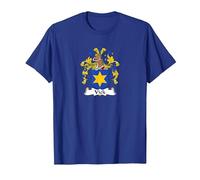 Vick Coat of Arms - Family Crest T-Shirt, Men, Royal Blue, 3X-Large