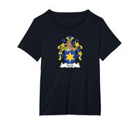Vick Coat of Arms - Family Crest T-Shirt, Women's Plus, Black, 1X