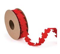 Vickasi Ribbon Bow Ribbons for Holiday Birthday Accessory Decor, 1 Inch × 10 Yard Back to School Ribbons for Bow Making, Apple Shape Ribbon Bows