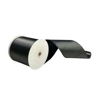 Vickerman 4" x10yd Black Satin Christmas Ribbon