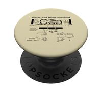 Vickers “Slow Motion” Suspension WWII British Tank Diagram PopSockets Adhesive PopGrip