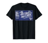 Vickers VC10 and Super VC10 Blueprint Cutaway Diagram T-Shirt