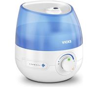 VICKS Mini CoolMist Aromatherapy Diffuser & Humidifier - White & Blue