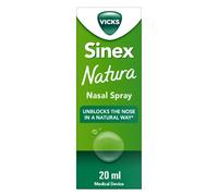 Vicks Natura, Decongestant Nasal Spray, Hypertonic with Menthol, Eucalyptus and Thyme, 97% Natural Origin Ingredients & Enriched w