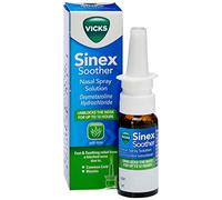 Vicks Sinex Soother Decongestant Nasal Spray with Aloe Pump, 15ml (Pack of 1)