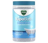 VICKS Vapo Bath - Bath Salt with Soothing Vapours - Infused with Menthol and Camphor Scents - Contains Natural Essential Oils: Eucalyptus, Nutmeg and Cedar Leaf - Non Medicated - 425g