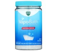 Vicks VapoBath Bath Salts Bath Bomb Non-Medicated Bath Crystals Comforting Vicks Vapors Vapor Bath Aromatherapy with Eucalyptus and Menthol