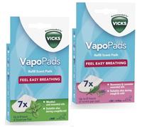 Vicks VapoPads Menthol Rosemary Lavender Oils Refill Diffuser Vaporiser Plug-In