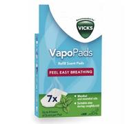 Vicks VapoPads Menthol - Scented Pads with Essential Oils - Pack of 1 - Compatible with our Humidifiers, Inhalers & Diffusers - Suitable for Colds and Congestion - Releases Soothing Vapours - VH7
