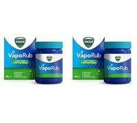 Vicks VapoRub 100 gr, Relief of Cough Cold & Flu Like Symptoms, Relieves 4 Cold Symptoms: Nasal Catarrh, Nasal Congestion, Cough & Sore Throat (Pack of 2)