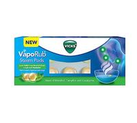 Vicks VapoRub SteamPods 10s, for Steam Inhalation, Quick Relief from Blocked Nose, Sinus Congestion, Headache, and Cough Due to Cold.