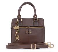 Catwalk Collection Handbags - Women's Leather Crossbody Bag - Medium Shoulder Bag - Tote Bag With Detachable Adjustable Strap - Vicky - Brown