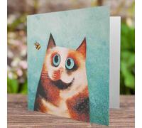 Vicky Mount 'Bebe & Bee' Greeting Card | Blank Inside | 15 x 15 cm