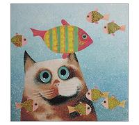 Vicky Mount 'Tank' Cat Greeting Card | Blank Inside | 15 x 15 cm