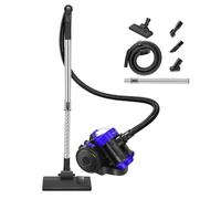 VickyHome 1200W Bagless Cylinder Vacuum Cleaner, Powerful Lightweight Floor & Carpet Bagless Vacuums Pet Vacuum Cleaner for Hard Floor & Carpet, 4M Long Corded, HEPA Filter
