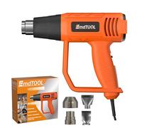 VickyHome 2000W Heat Gun for Paint Stripping, Variable Speed Industrial Hot Air Gun Kit with 4 Attachments, 1.5s Fast Heating for Paint Stripping, Heat Shrink and Crafts, Orange