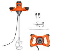 VickyHome 2600W Cement Mixer Paddle Mixer, 6 Variable Speed Paint Mixer Plastering Tools, 1700 U/Min Plaster Mixer, M14 Stirring Tool, 1.5M Long Cable