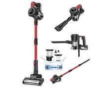 VickyHome Cordless Vacuum Cleaner, 15KPA/65Mins Stick Vacuum for Home, Self-standing Upright Vacuum Cleaner with V-shaped Anti-Tangle, 3000mAh Battery Lightweight 2 Speed for Floor/Carpet/Pet Hair