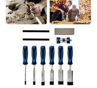 VickyHome Wood Carving Chisels with Honing Guide, Sharpening Stone for DIY Woodworking, Metal Hand Woodworking Carving Tool Set Portable Chisel Sharpening Kit