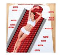 Vickyyy 1370pcs LED LED Red light Ther-apy Mat 850nm designed for multifunctional controller rapy full body easy to use humani design.