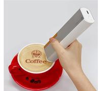 Vickyyy Hand Printer Edible Ink Food Printing DIY Pan,Mini Small Food Printing,Edible Ink Label,Breakfast Text Pattern,Black