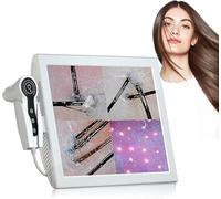 Vickyyy Skin and Hair Analyzer, Scalp Detector with 4 Zone Display, Hair Follicle Oil and Moisture Tester, 50×/200× Lens
