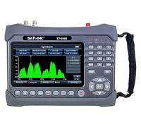 Vickyyy St-6986 DVB-S/S2 /t/T2 / C Satellite Finder Combo Satellite TV Signal Finder Digital Portable Signal Meter HEVC H.265MPEG-4 (10-bit) with a 7-inch TFT LCD